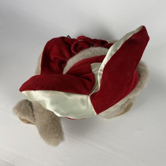 VERMONT TEDDY BEAR Jointed Brown 16" Plush Clown Joker Jester Authentic Handmade - Picture 13 of 15